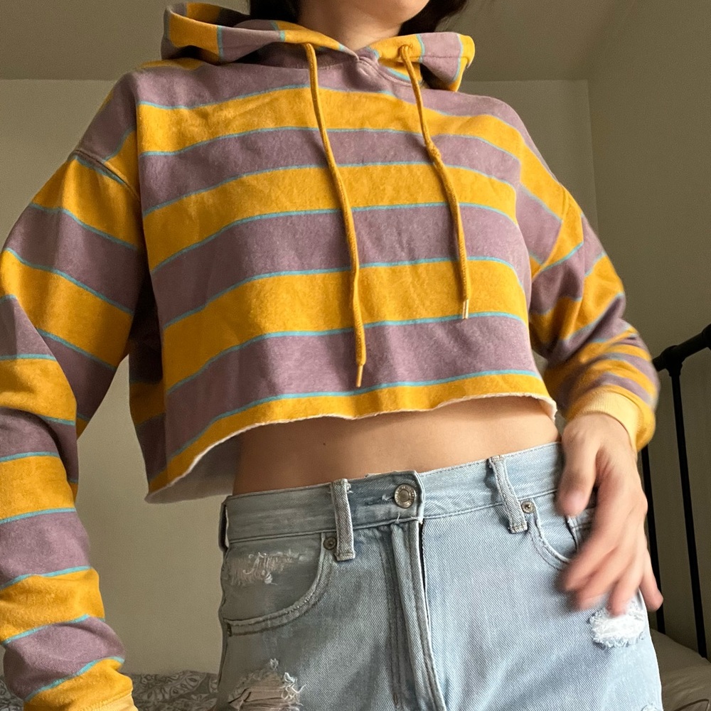 UO “out from under” cropped hoodie